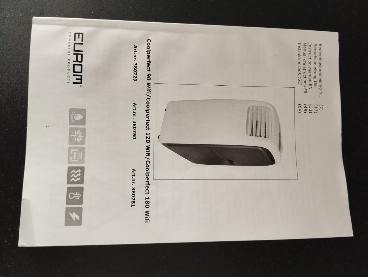 Airconditioner verwarmer, luchtontvochtiger zgan