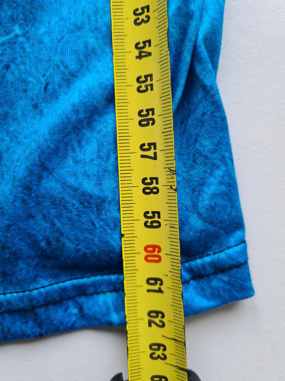 Nieuw ! Zwart - blauwe blouse met open schouder  Maat L