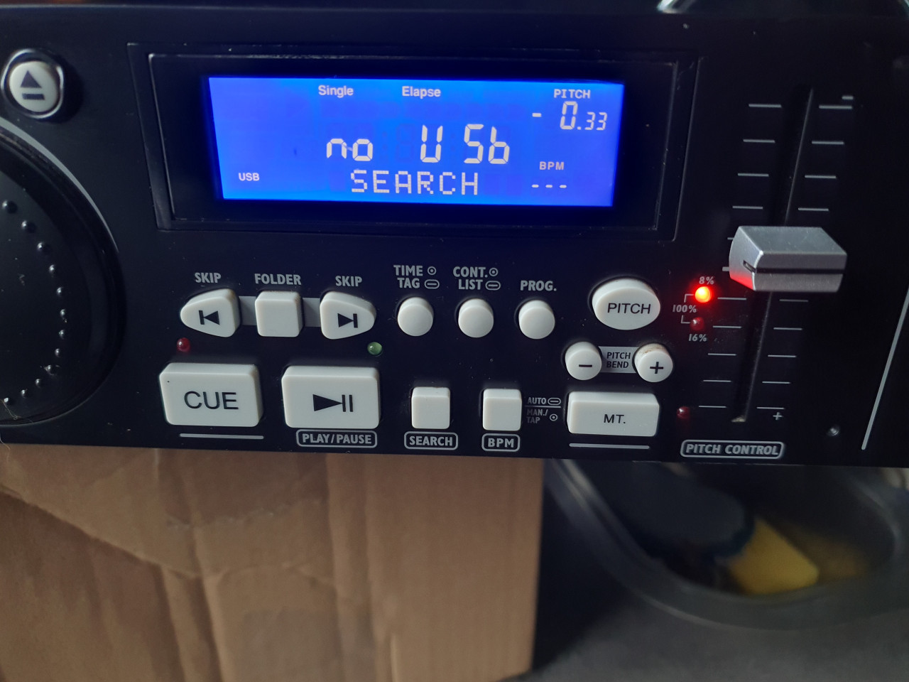 Werkende professionele STAGELINE CD-196USB speler...
