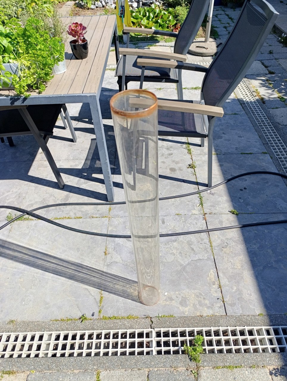 Glas voor terrasheater