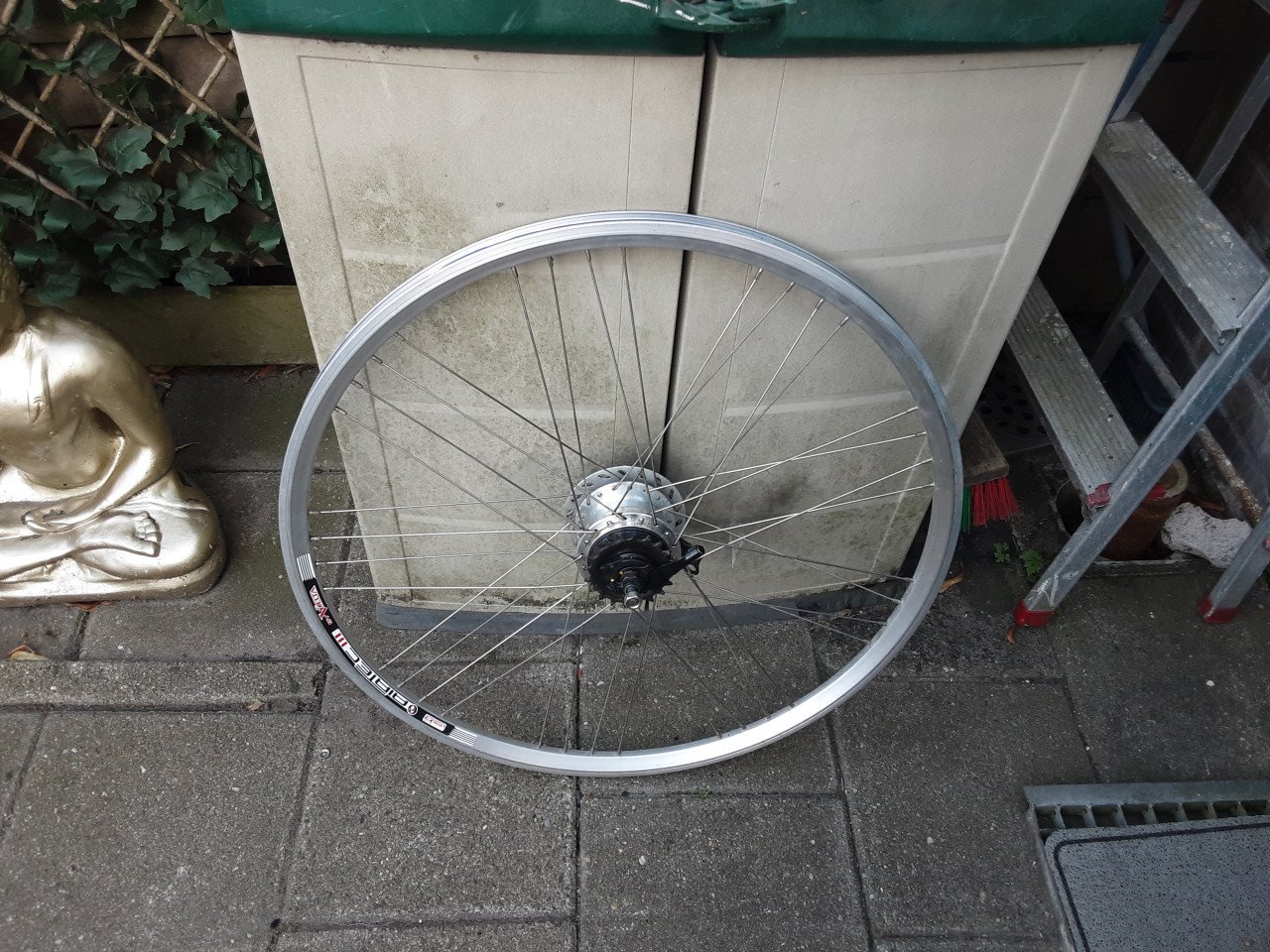 28 inch nexus achterwiel, 7 speed,rollerbrake rem