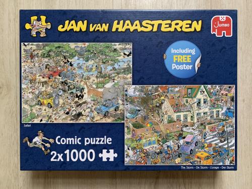 Jan van Haasteren Safari en The Storm 2x1000 stukjes
