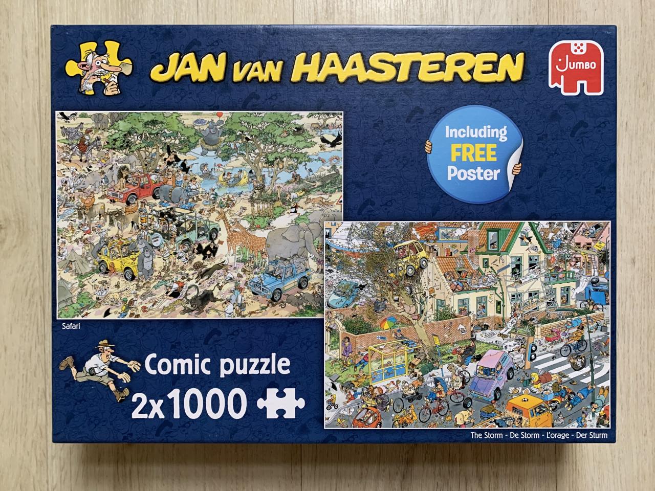 Jan van Haasteren Safari en The Storm 2x1000 stukjes