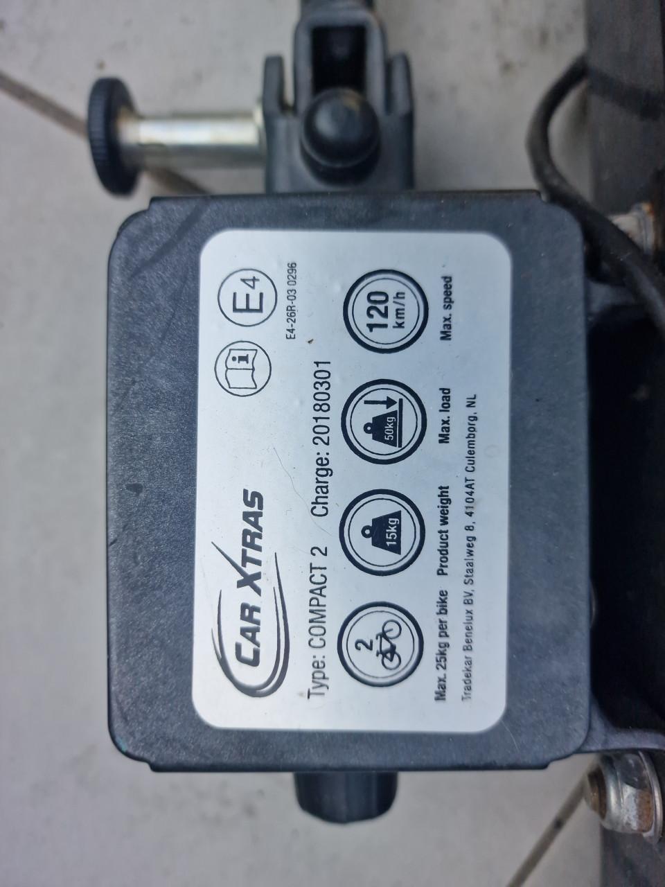 Car xtras compact 2 fietsendrager