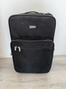 Trolley zwart suède