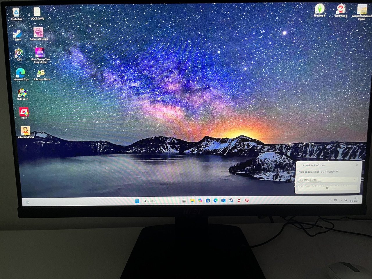 Complete gaming setup