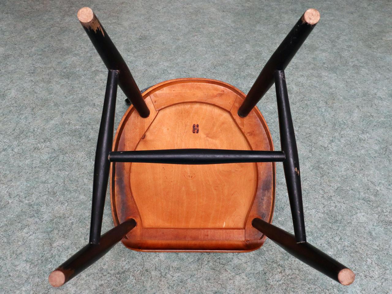 6x vintage Pastoe 'Haga' spijlenstoel