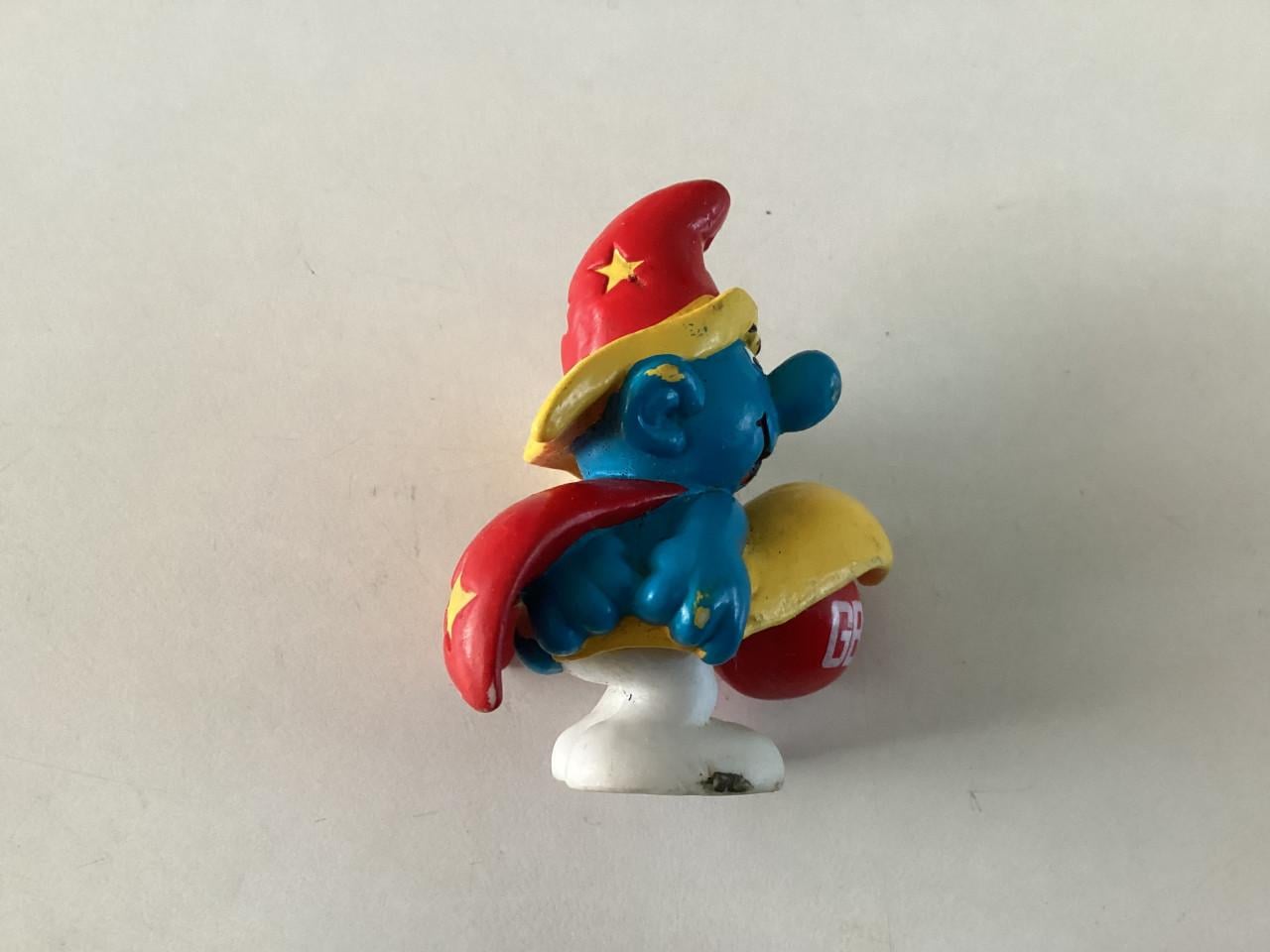 Verschillende Smurfen.    Schleich/Peyo.    Rubber.  +/- 5 cm hoog.