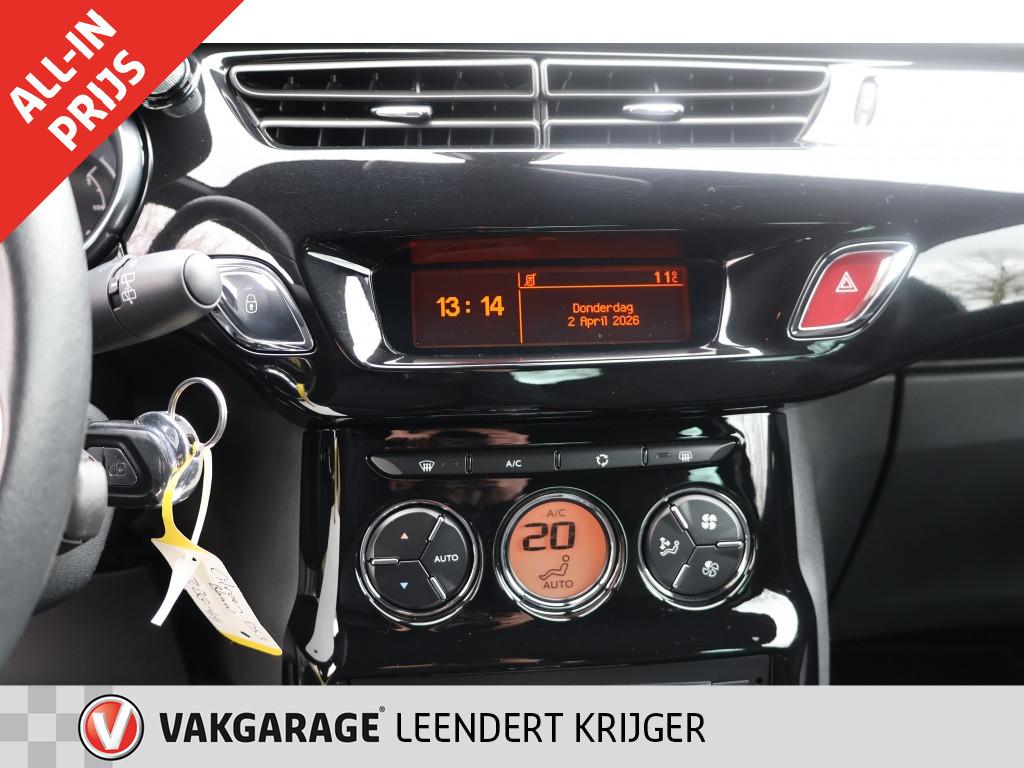 Citroen DS3 1.6 so chic|rijklaarprijs|12 maanden bovag garantie