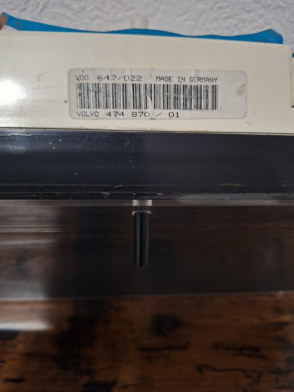 Instrumentenpaneel van een Volvo 440/460 1.9 turbodiesel