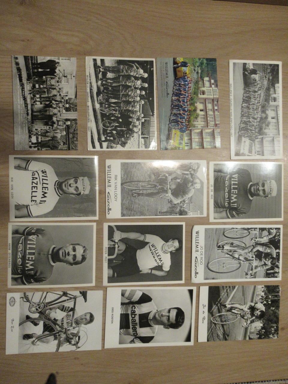 Foto kaarten wielrenners jaren 1966 - 1967