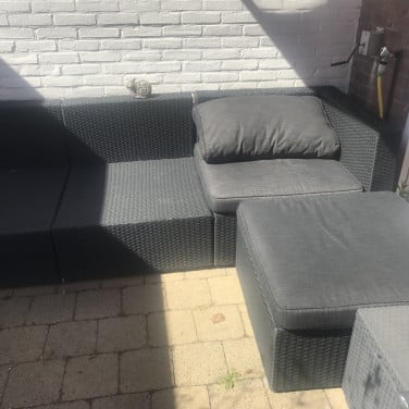 Grijze Loungeset met kussens