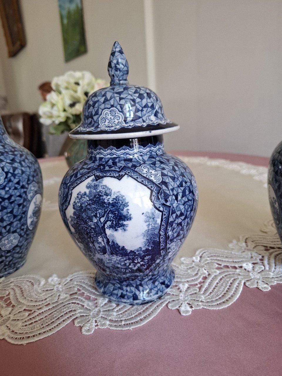 Delftsblauw  kast stel