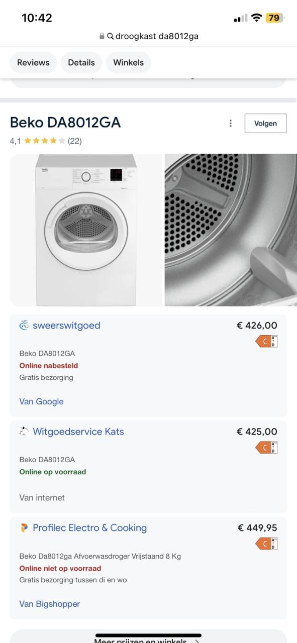 Nieuwe (afvoer) droger! 3x gebruikt