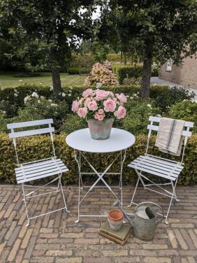 Ijzeren Bistro tuinset.