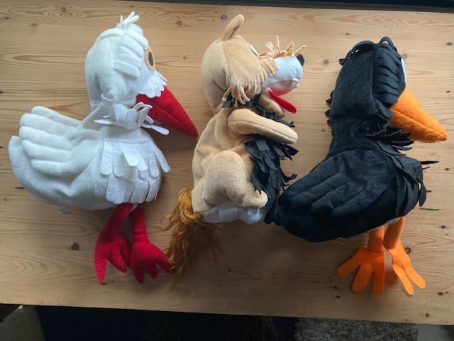 Handpoppen o.a. figuren Fabeltjeskrant en Muppet-show