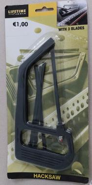 Beugelzaagje met 3 Zaagjes