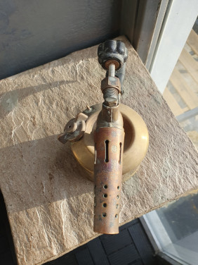 Mooie origineel oude antieke Barthel brander (west germany)...
