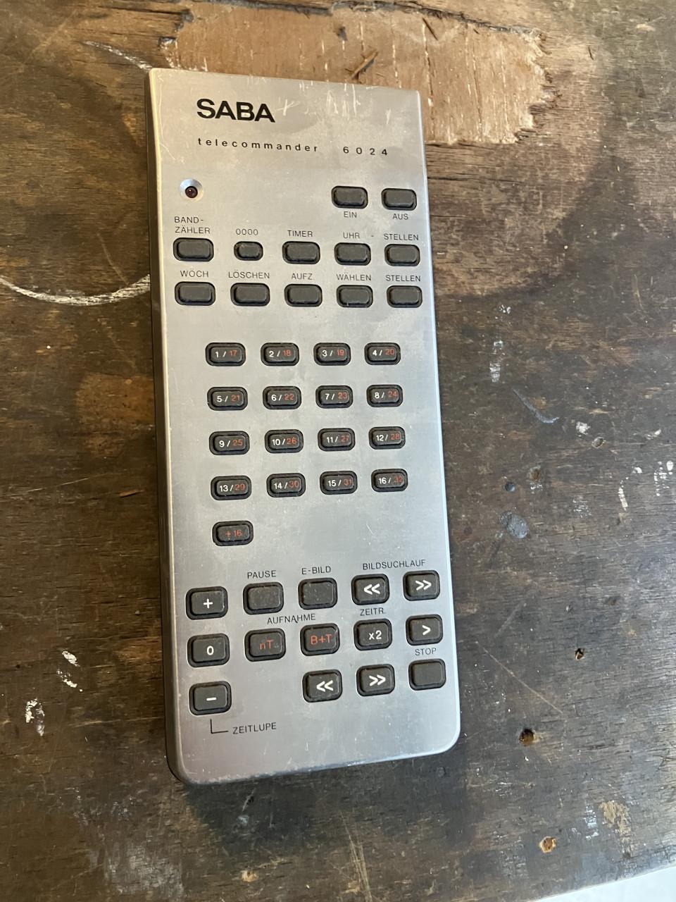 Saba VR6024 videorecorder met Dolby en remote