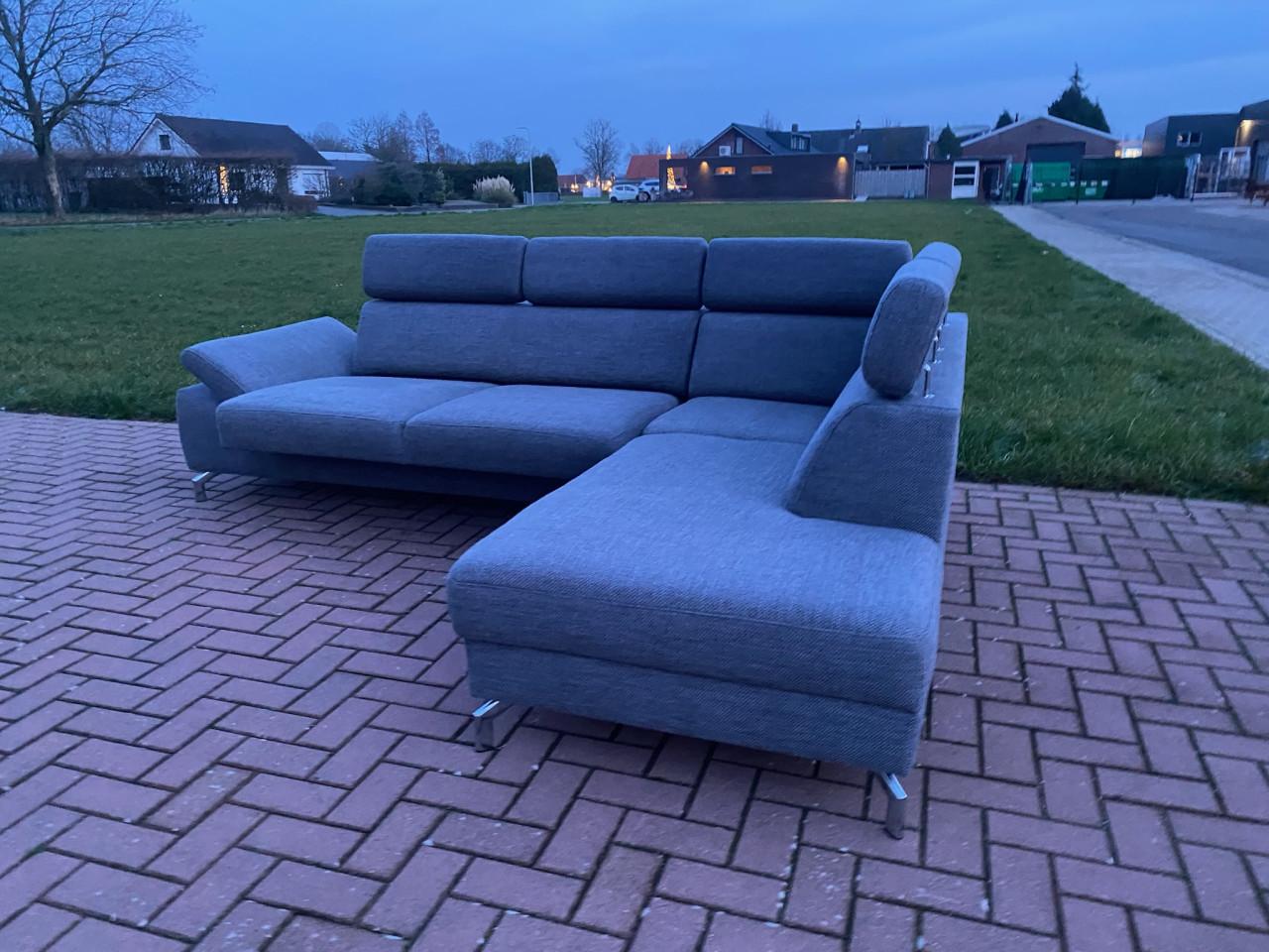 GRATIS LEVERING HEEL NL Montel Grijze Hoekbank