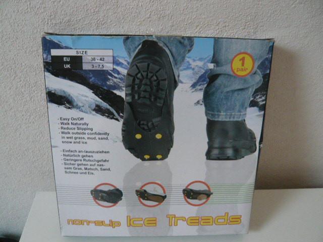 2 PAAR NIEUWE IJS SPIKES VOOR IJS EN GLADDE WEGEN