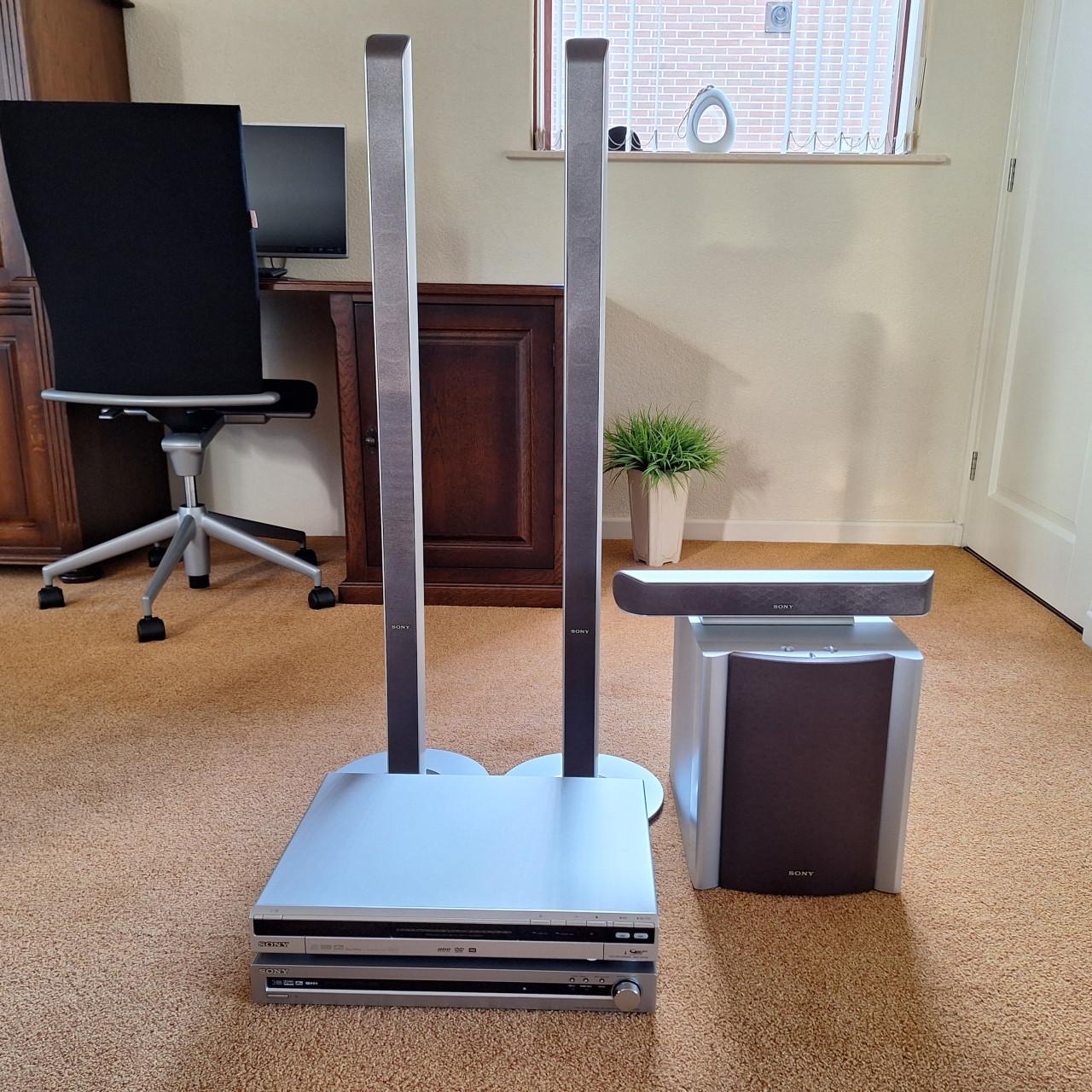 Hifiset met subwoofer met 4 design boxen aluminium