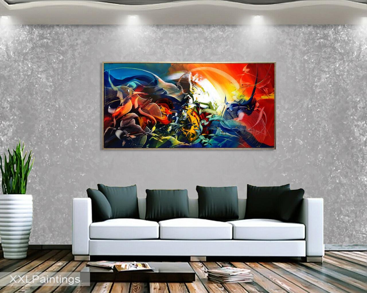 " Extasy " Acrylschilderij van Gia Hung 120 cm x 60 cm