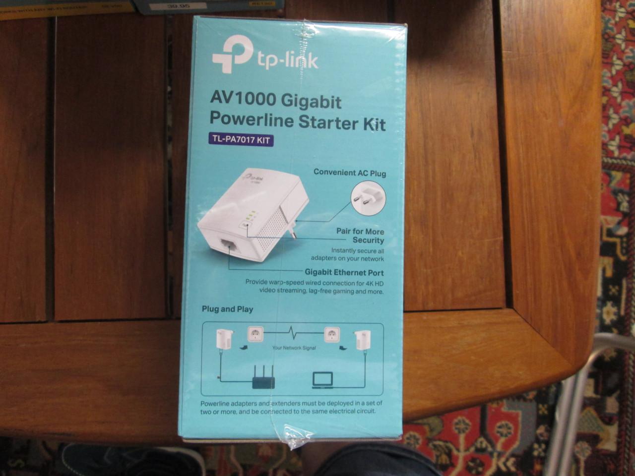 TP link powerline starterkit 1000 av NIEUW