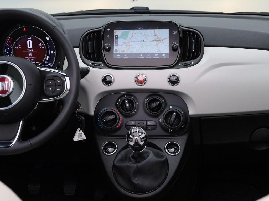Fiat 500 C 1.0 hybrid star | cabrio | parkeer sensoren | navigatie | half l