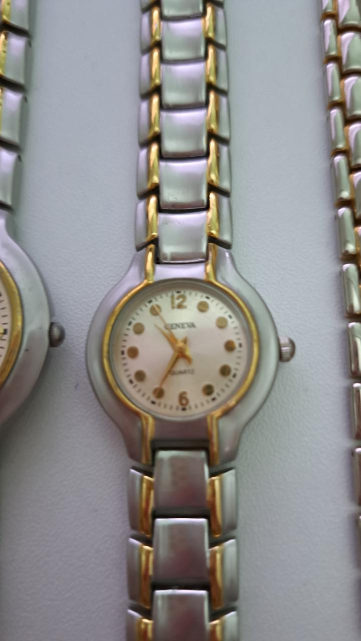 2 Stainless steel horloges en 1 armband