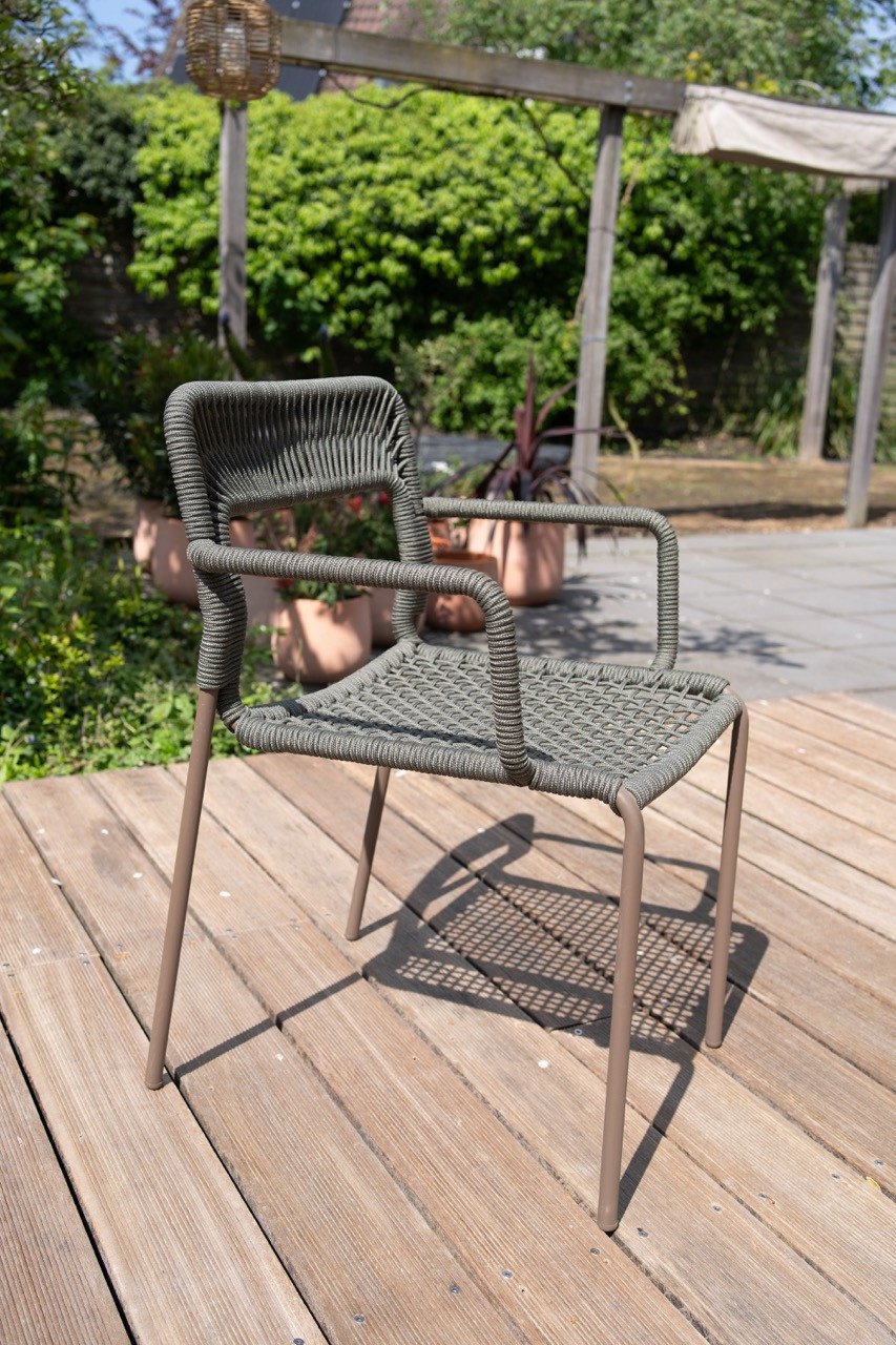 NIEUW 6x Cailin Kave Home tuinstoelen - groen