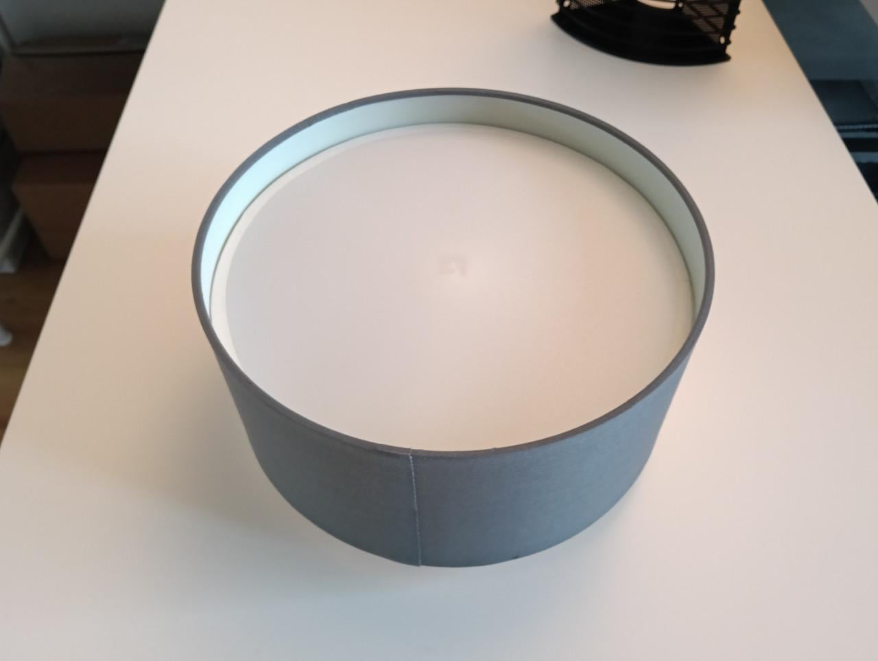 Plafondlamp - Kunststof Antraciet Ø25cm