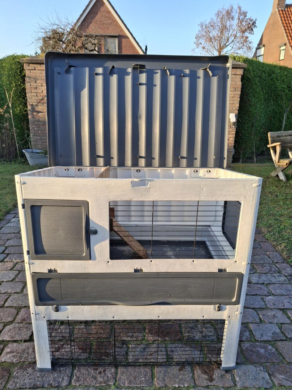 Buitenhok voor cavia's/konijnen kunststof