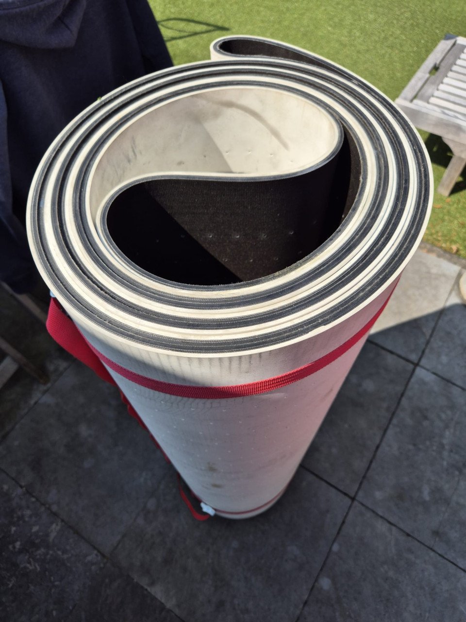 Rubber transportband