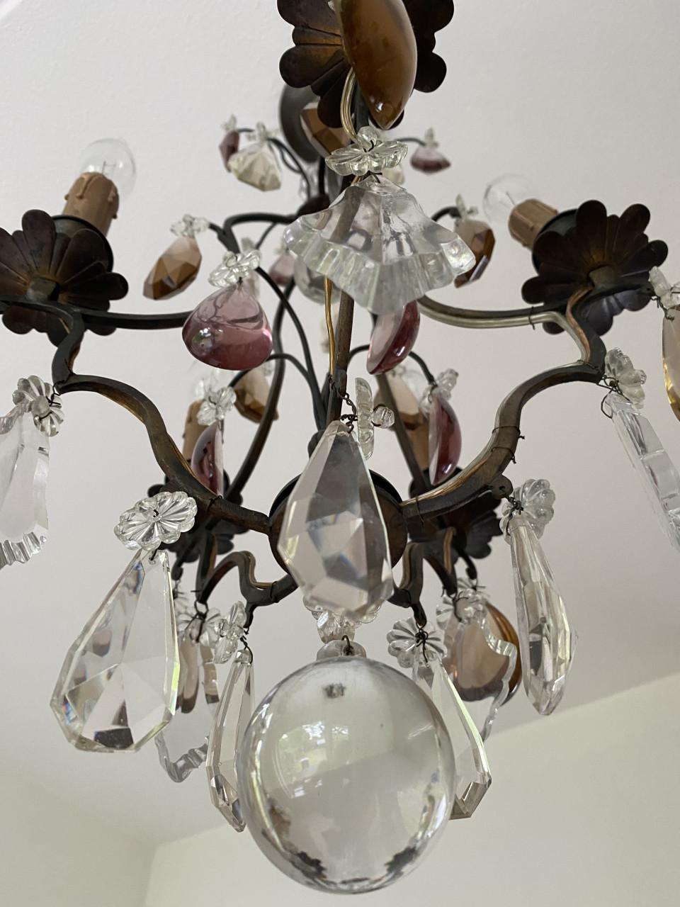 Kroonluchter,brons,begin 1900