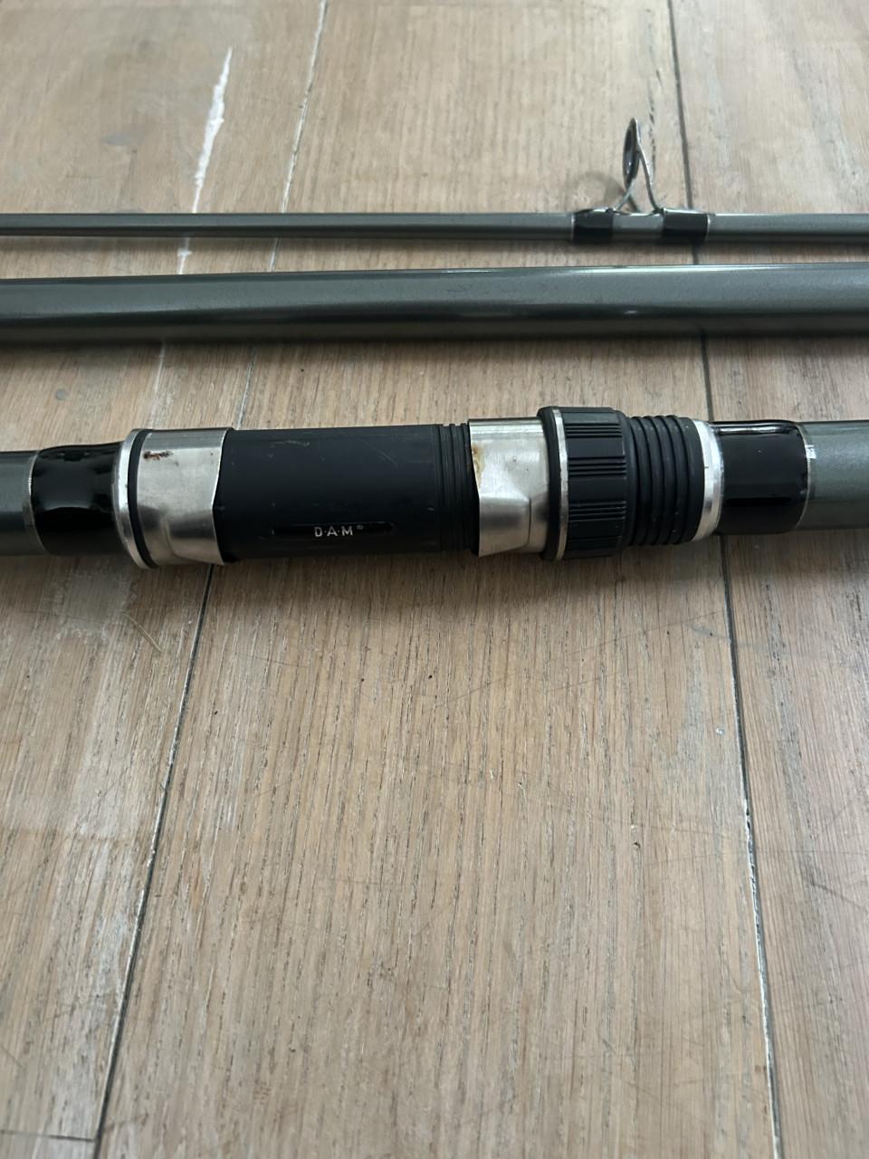 Te koop zeehengel merk Dam onliner surf 200  lang 4.2 meter werpgewicht 200