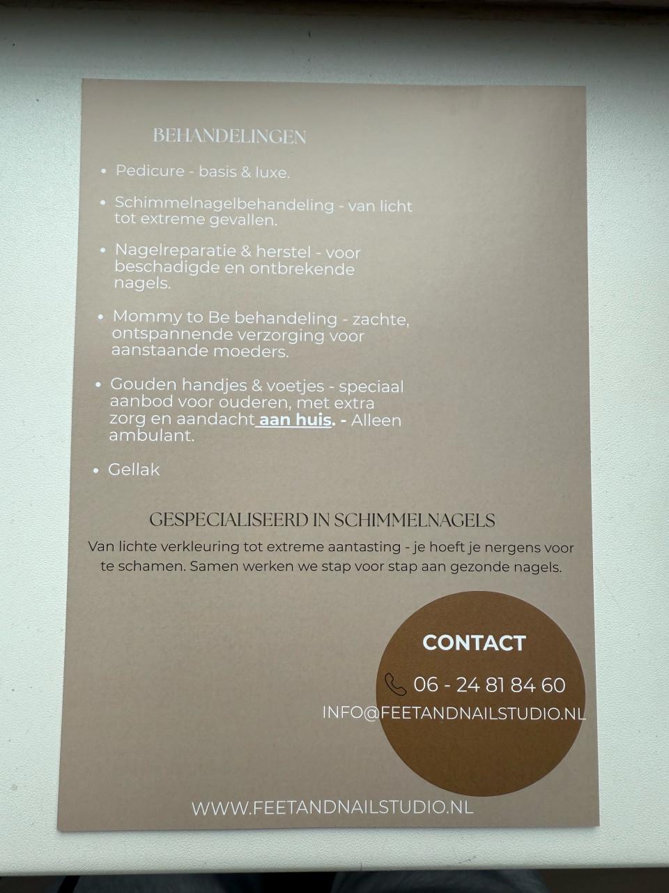 PEDICURE AMBULANT & SALON AAN HUIS