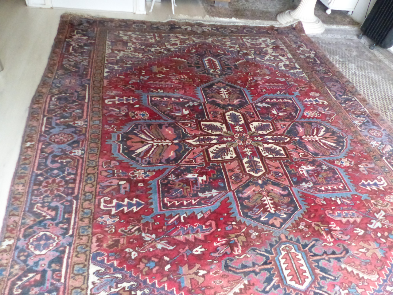 Tapijt uit Iran wol handwerk 261x356 zeer groot zwaar