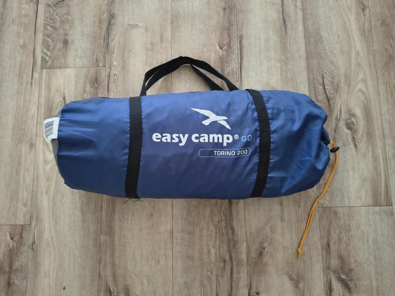 Prachtige blauwe tweepersoonstent. Easycamp Torino 200 tent.