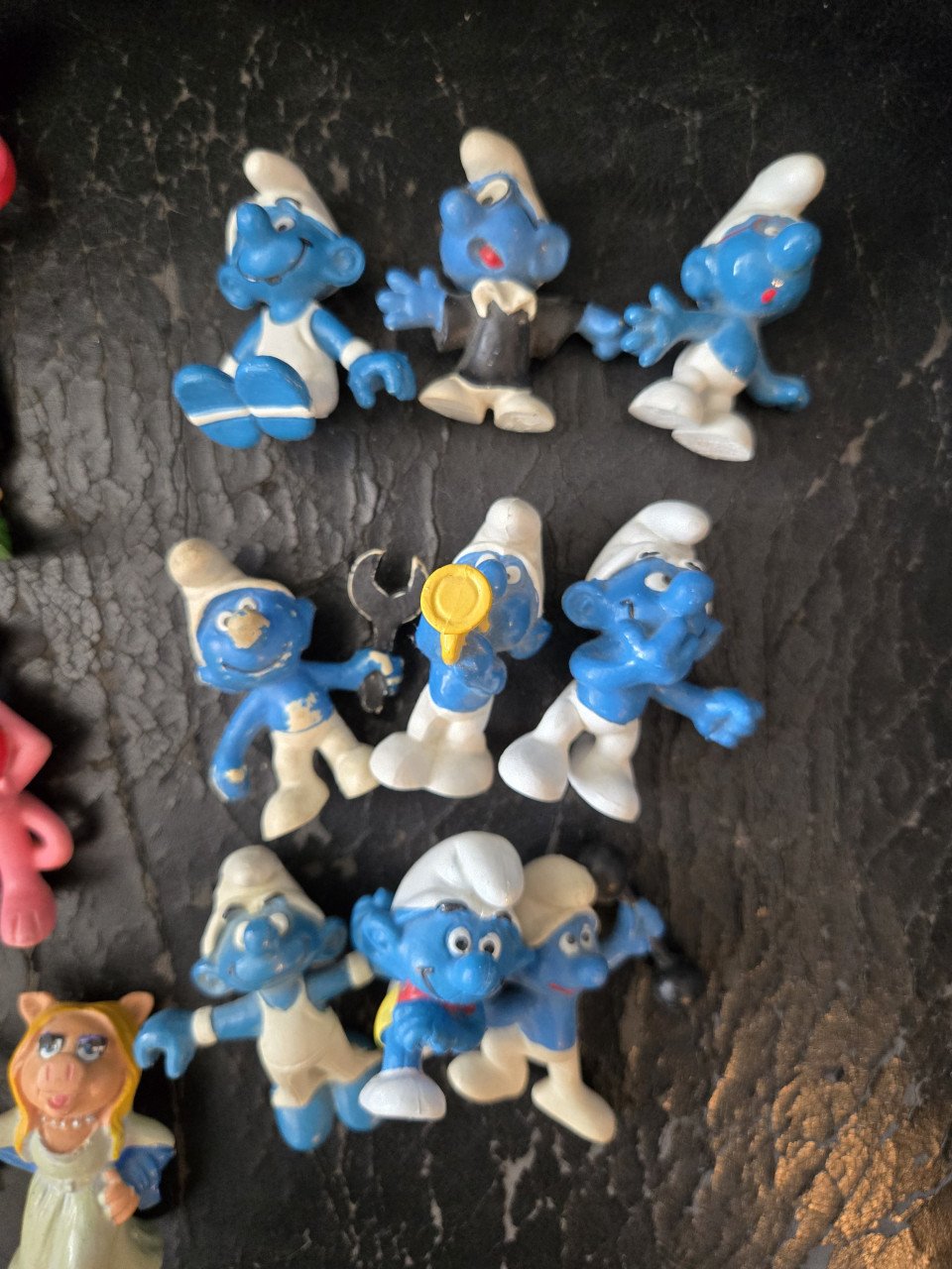 Verzameling pvc poppetjes 17 st. oa. Smurfen