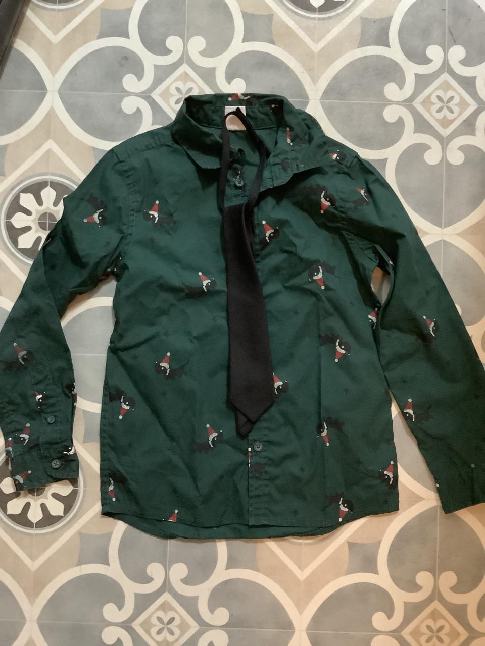 Takkie kerstblouse, jongen maat 122/128