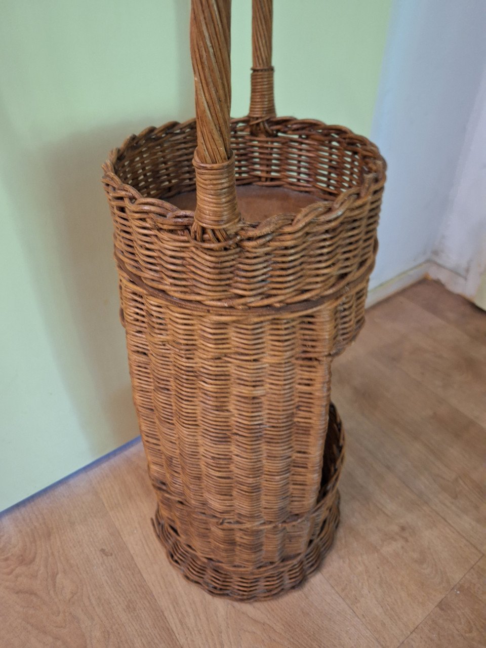 Vintage rotan plantebak