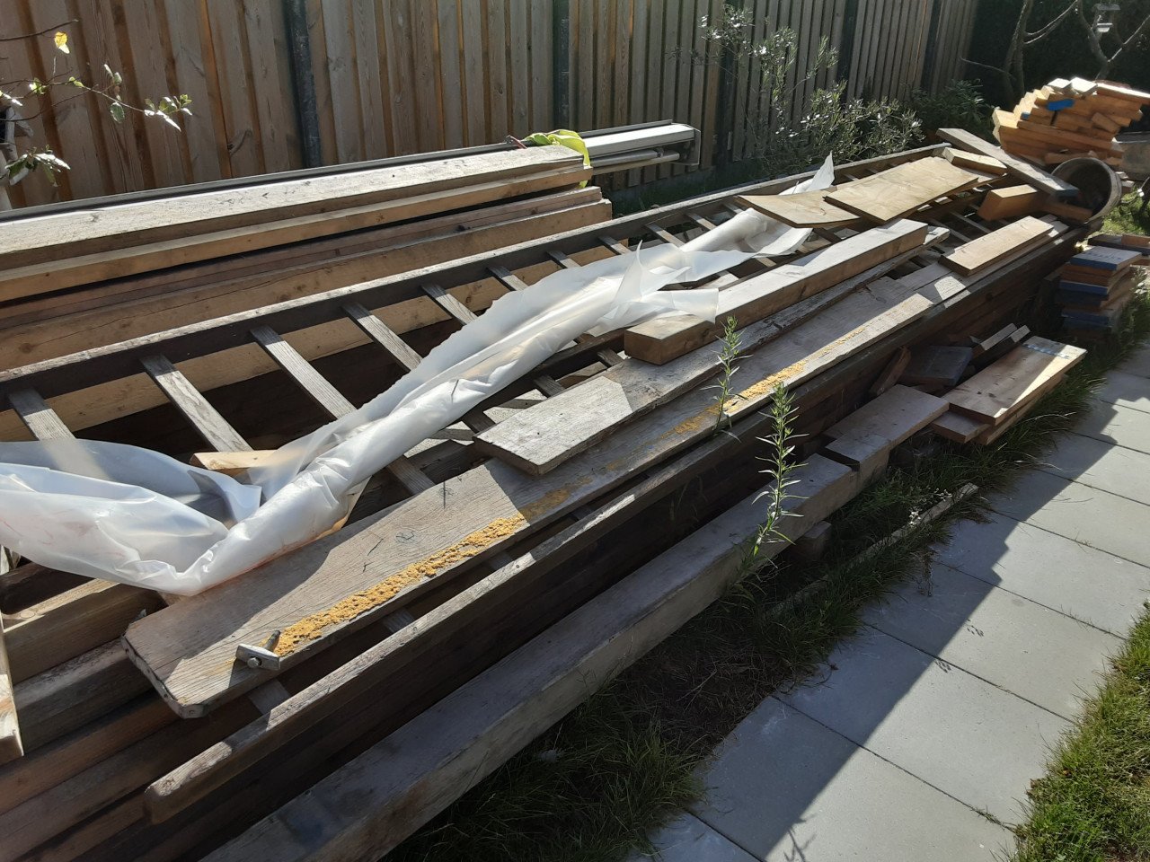 Heel veel hout alles in 1 koop