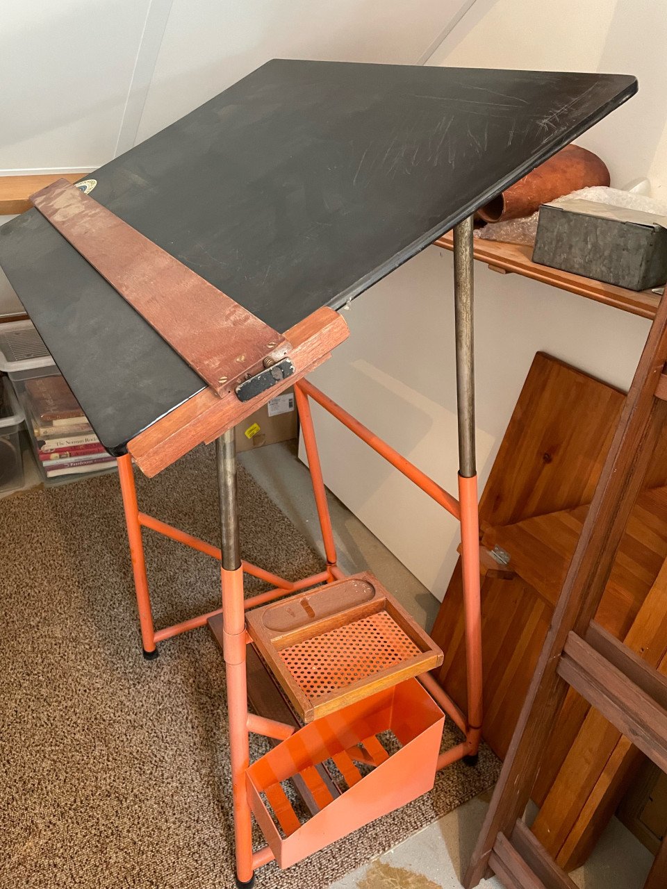 Vintage tekentafel begin jaren 60