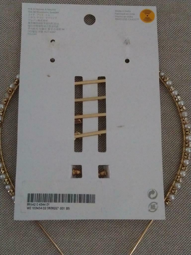 H&M strass set: diadeem, haarspeldjes en oorbellen - NIEUW