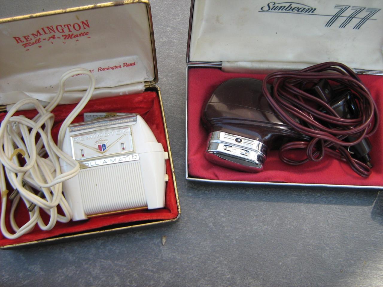 Retro/vintage elektrische scheerapparaten