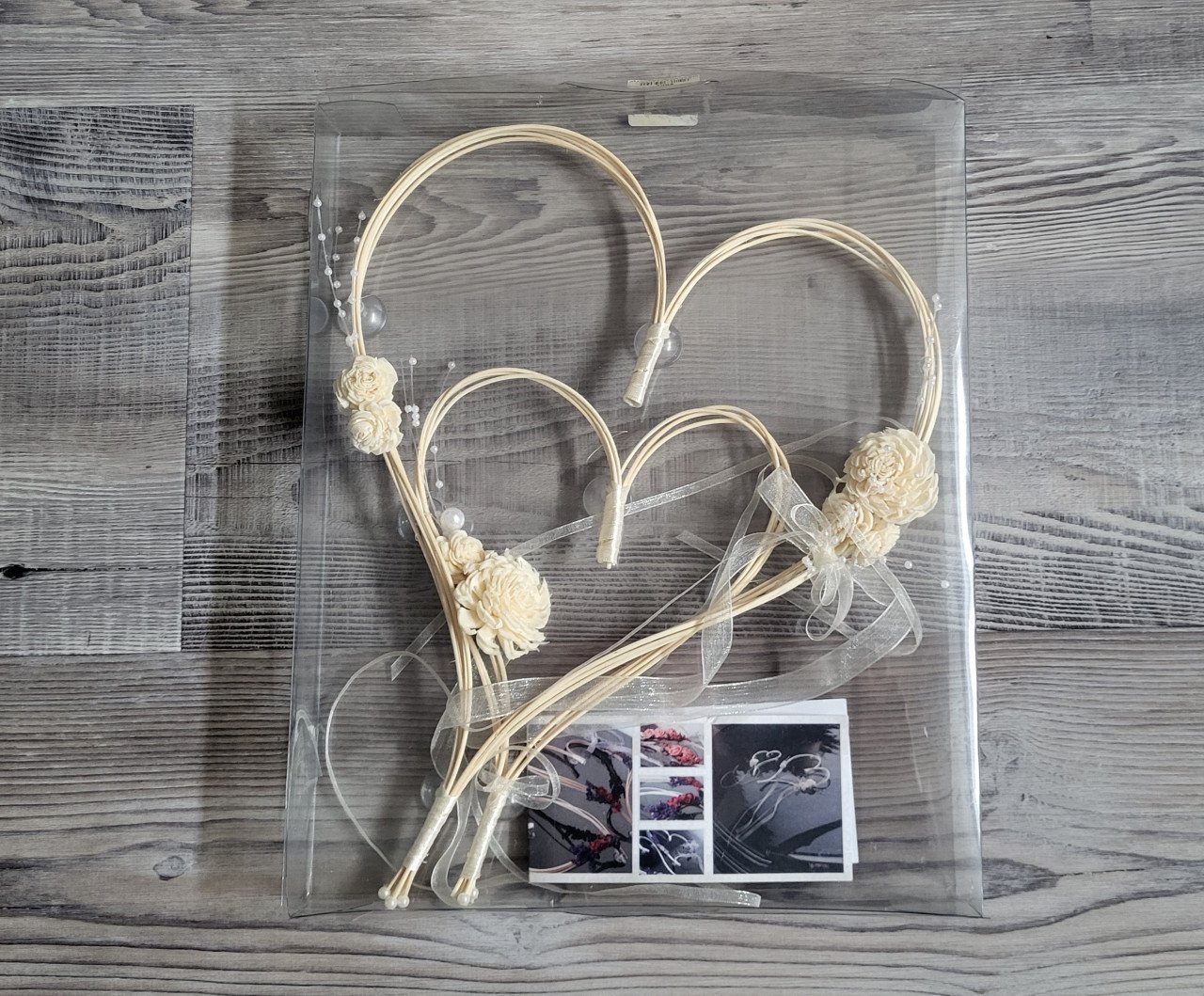 Hart decoratie met zuignapjes (20/32 cm)