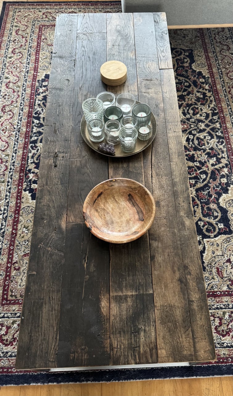 Industriële salontafel