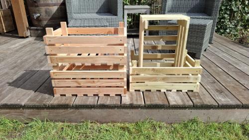 Kratjes geïmpregneerd hout of Douglas