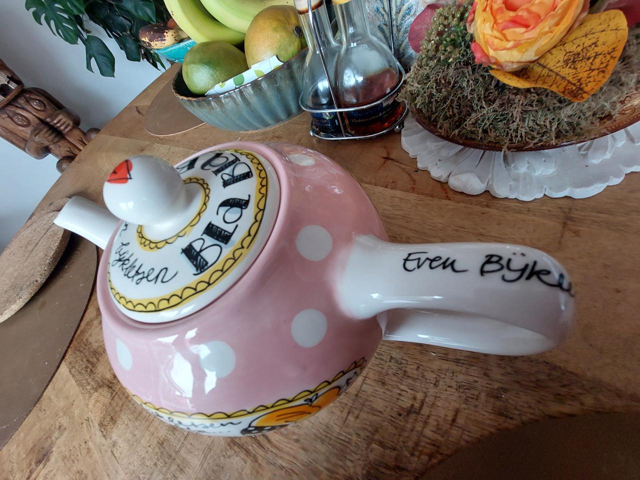 Roze theepot Amsterdam Blond